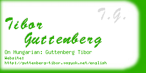tibor guttenberg business card